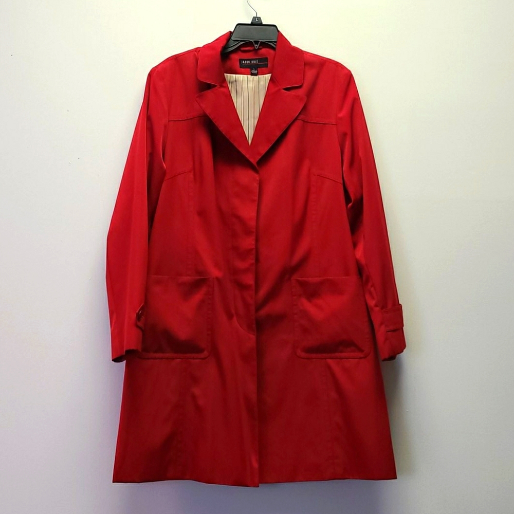 Jason Kyle Red Trench L